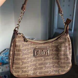 Juicy Couture Monogram Brown Shoulder Bag